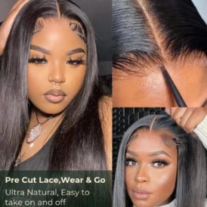 EVERGLOW GLUELESS SWISS HD UNDETECTABLE 13X4 LACE FRONTAL STRAIGHT WIG