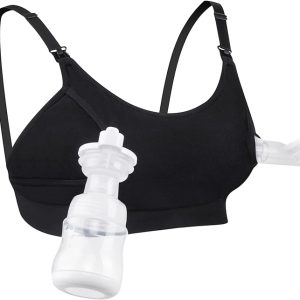 MOMCOZY HANDS FREE PUMPING BRA, ADJUSTABLE BREAST-PUMPS HOLDING AND NURSING BRA