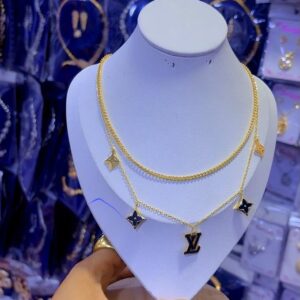2 In 1 Jewelry Neck Chain Double Layer Non-Tarnish Necklace
