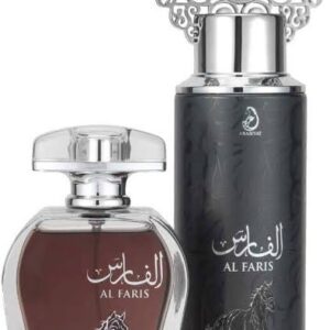 Al Faris Gift Set for Men - Perfume, Body Spray